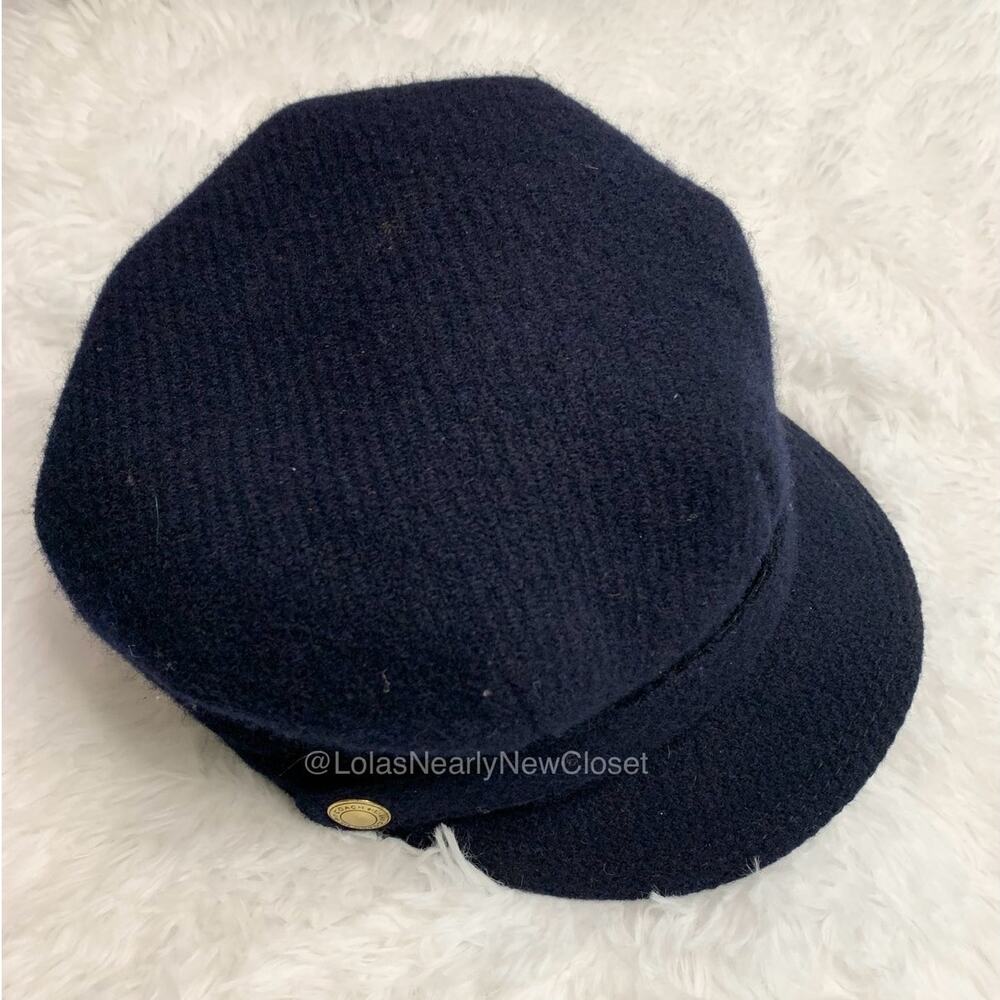 y2k Coach Blue 100% Wool Hat Cap